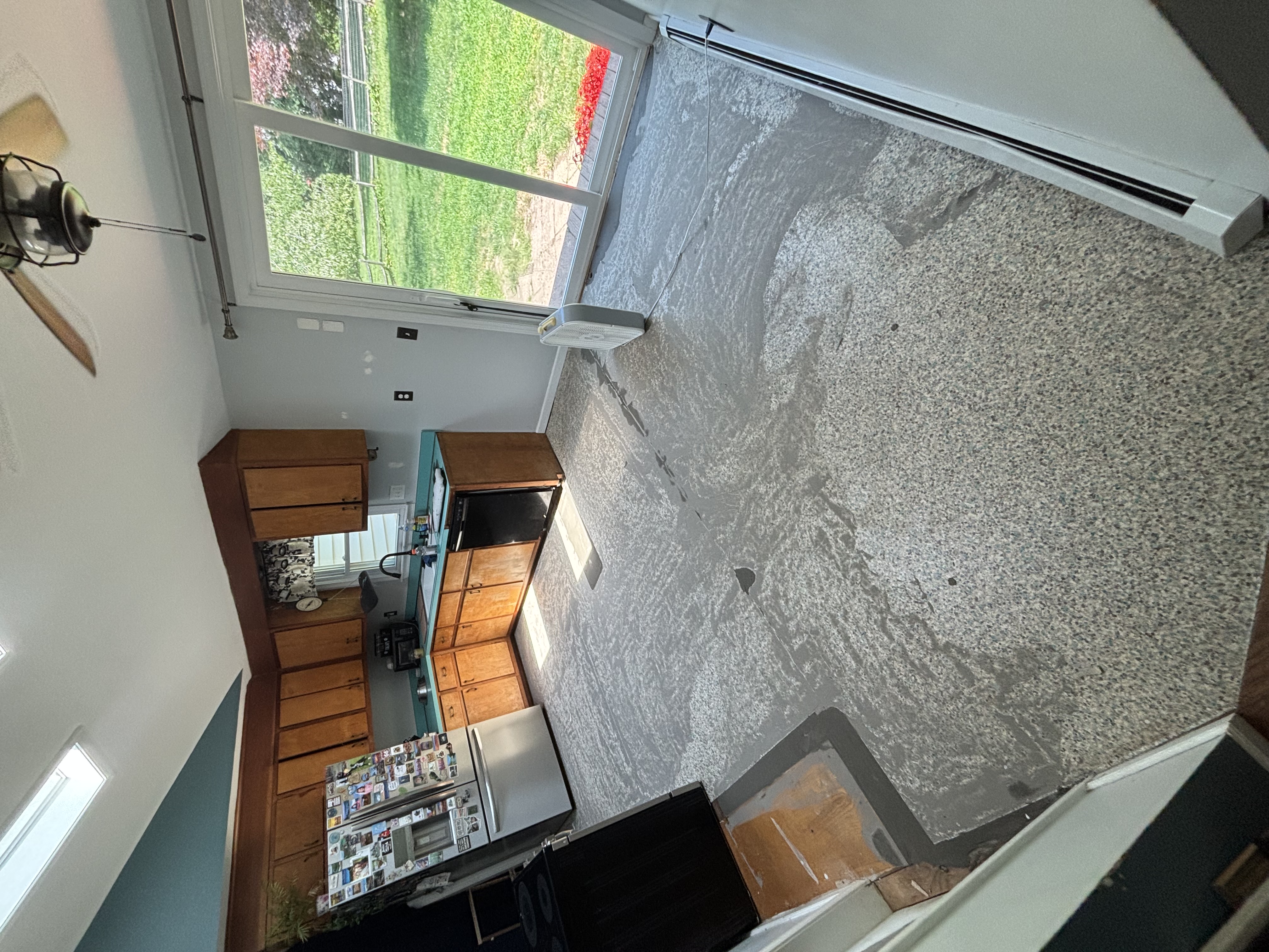 Completed flooring installation view 1